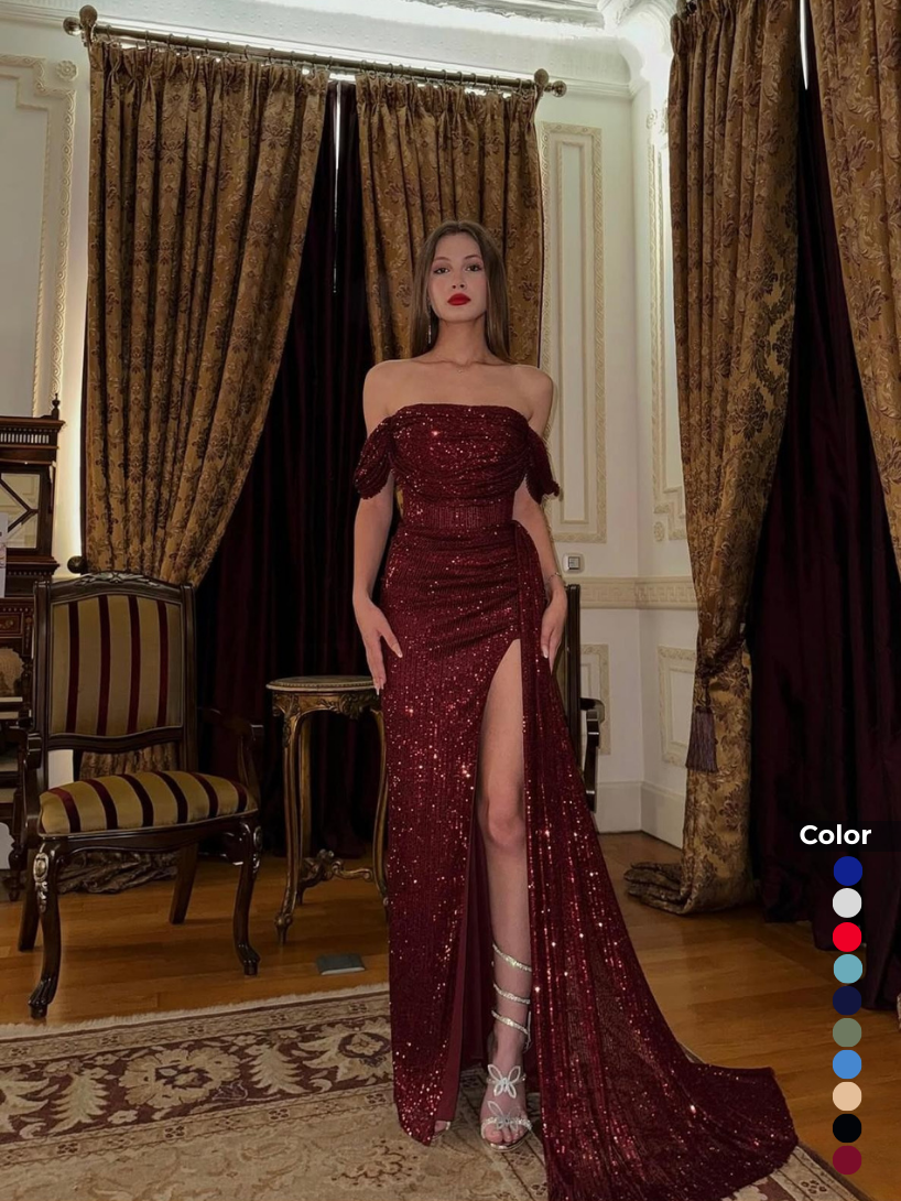 Zara Payet Yırtmaç Detaylı Abiye | 1065